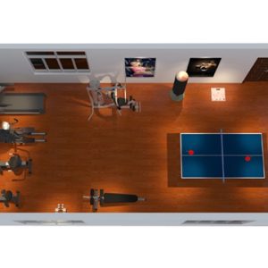 60平方米企業健身房設計效果圖